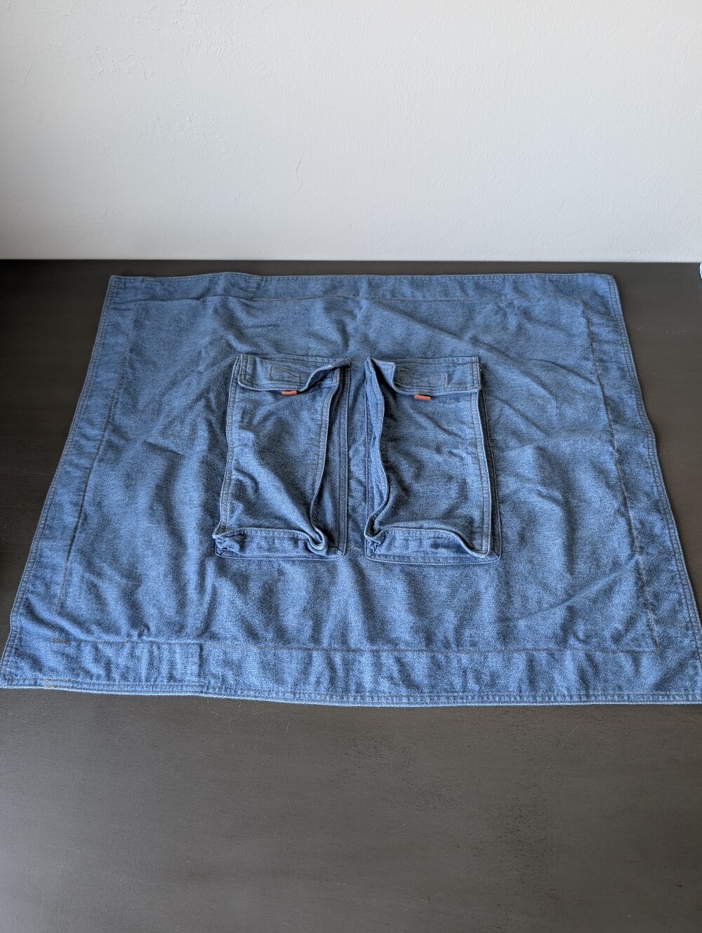 Arizona Jean Company Cotton Standard Sham Blue Denim Jean With Pockets Velcro